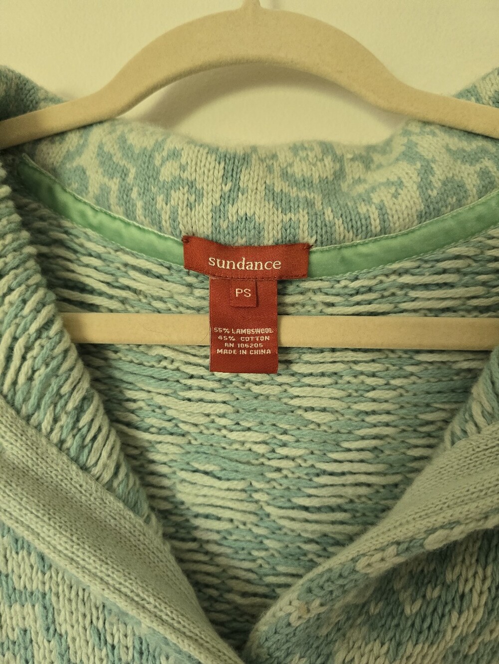 Sundance PS petite Small Womens Lambswool Cotton Cardigan Sweater Jacket - Picture 4 of 9